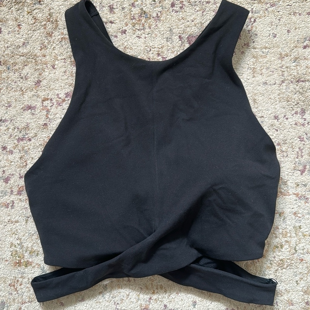 Athleta Conscious Cut Out Longline Sports Bra Top - Picture 1 of 6